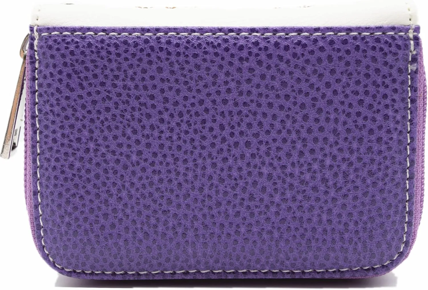Western Style Butterfly Credit Card Wallet Leather Zipper Card Case Holder for Women Small Wristlet Mini Slim Compact Size