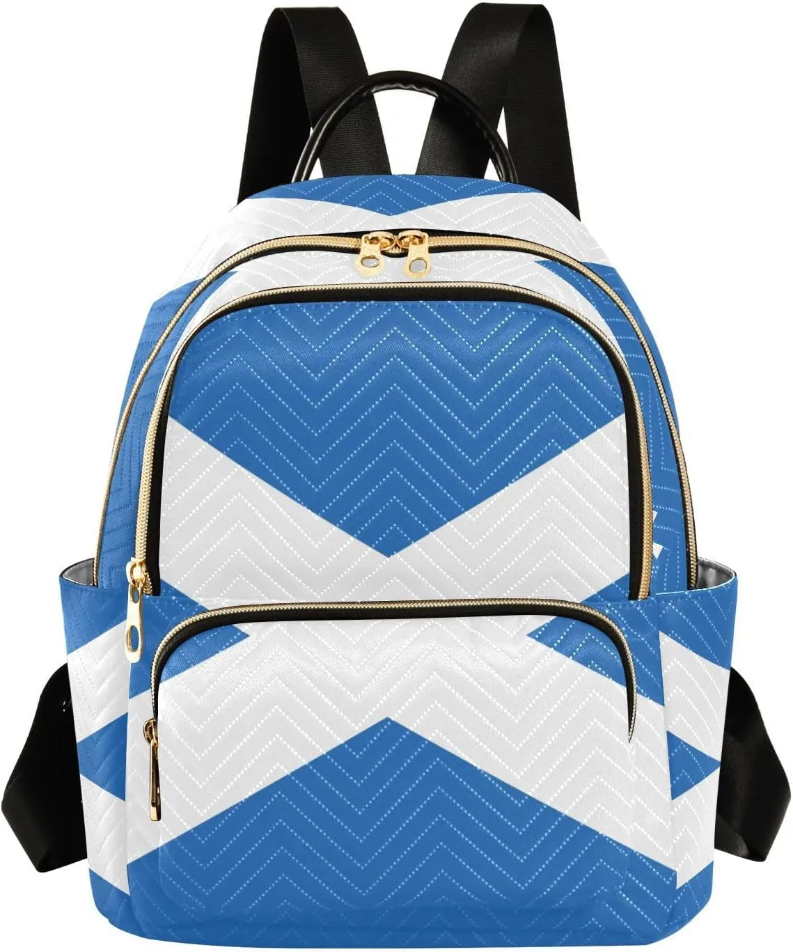 Women Fashion Backpack Scottish Flag Blue Sturdy Daily Bag Compact Regular Bag Diaper Bag