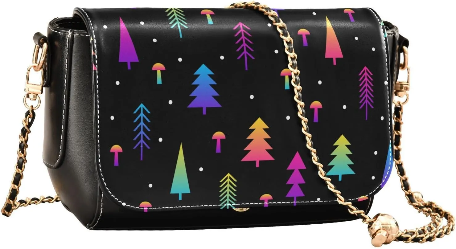 Women Tote Bag PU Leather Shoulder Crossbody Bag Fashion Hobo Handbags Adjustable Chain Shoulder Strap Men
