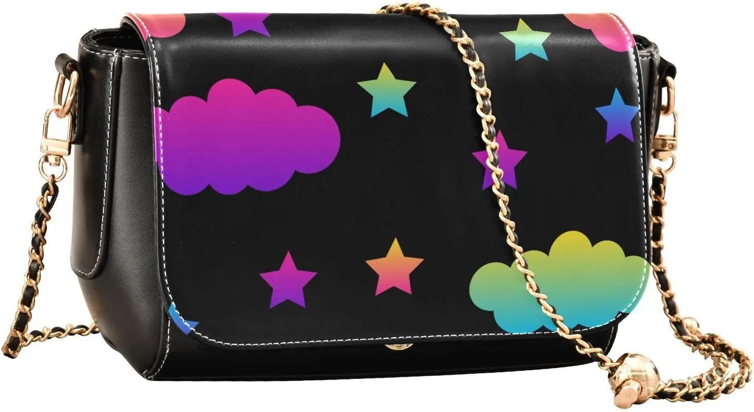 Women Tote Bag PU Leather Shoulder Crossbody Bag Fashion Hobo Handbags Adjustable Chain Shoulder Strap Men