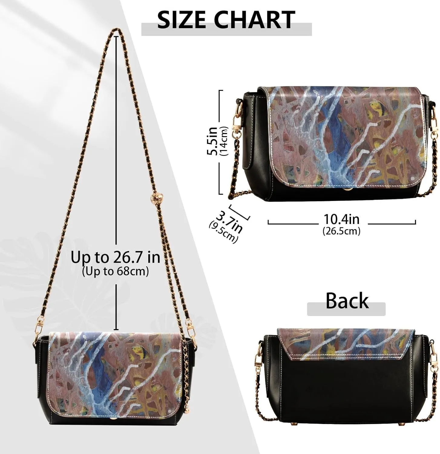 Women Tote Bag PU Leather Shoulder Crossbody Bags Fashion Hobo Handbags Adjustable Chain Shoulder Strap