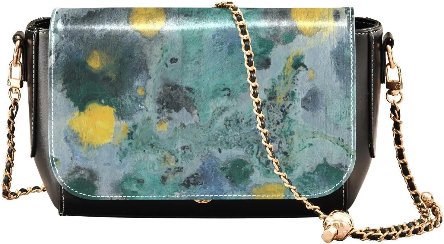 Women Tote Bag PU Leather Shoulder Crossbody Bags Fashion Hobo Handbags Adjustable Chain Shoulder Strap