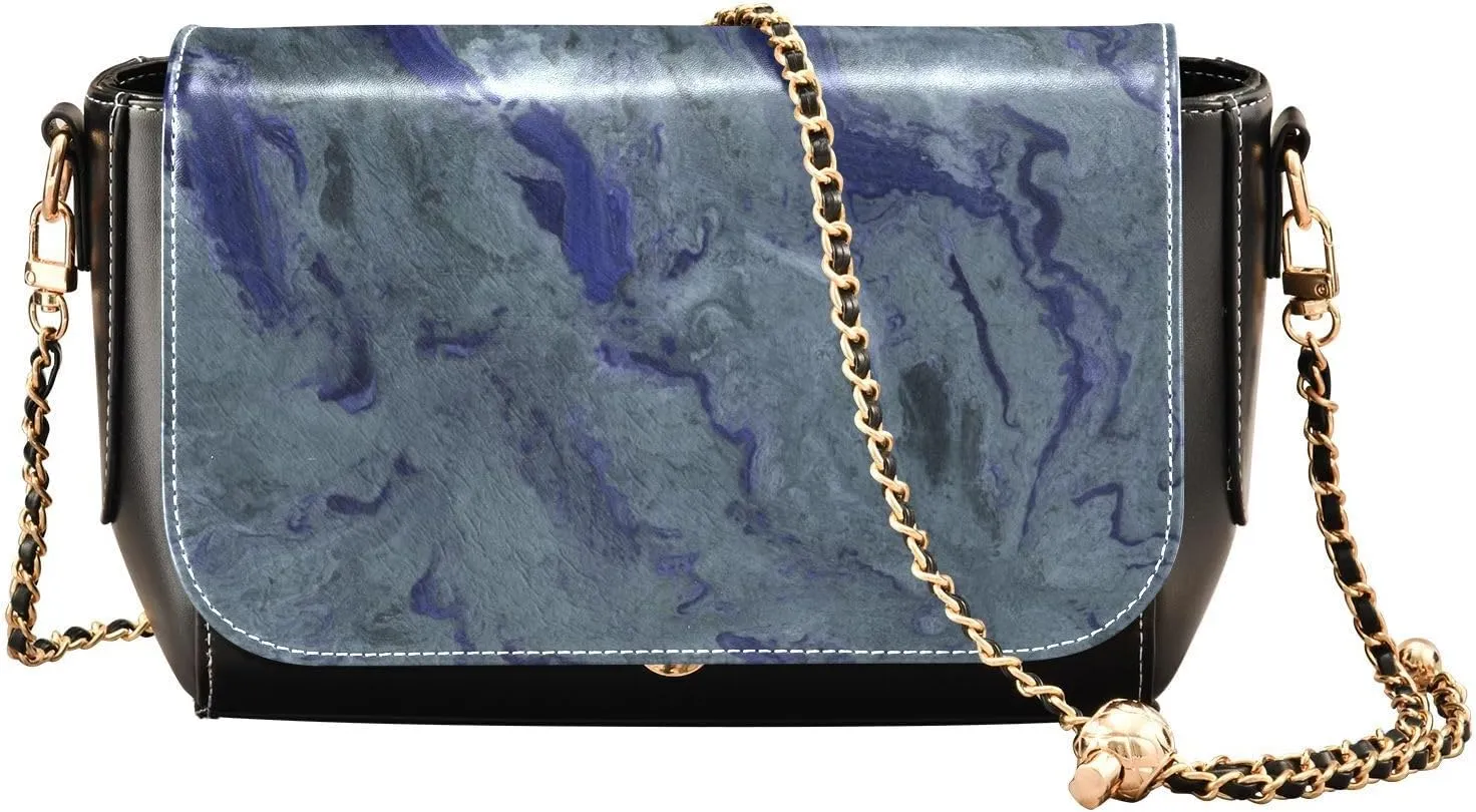 Women Tote Bag PU Leather Shoulder Crossbody Bags Fashion Hobo Handbags Adjustable Chain Shoulder Strap