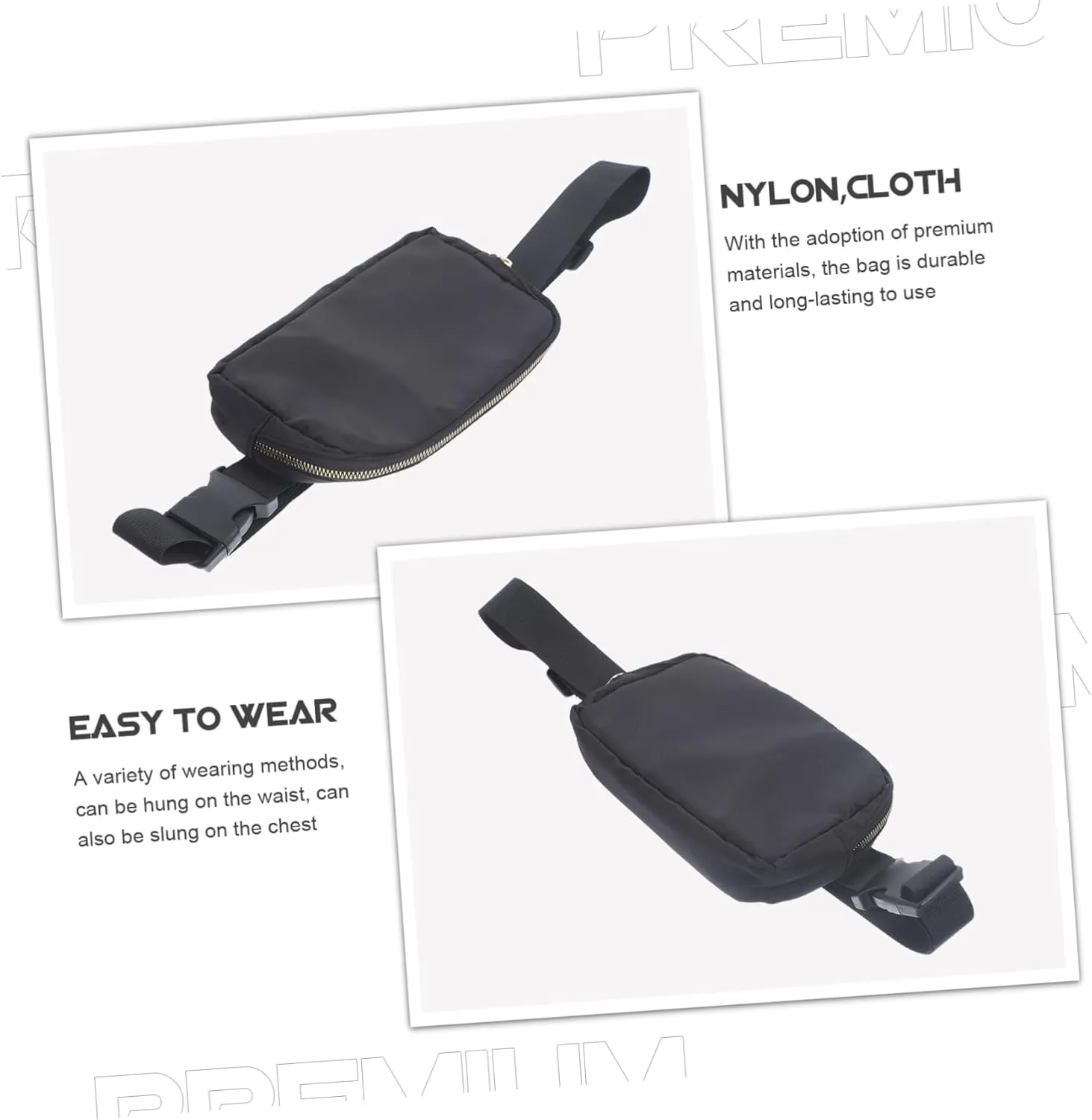 Women Travel Waist Pouch Stylish Fanny Pack for Running Hiking Durable Phone Storage Bag with Smooth Zipper Great present Choice for Fitness Enthusiasts