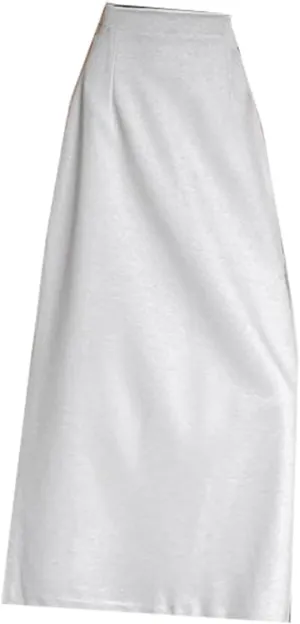 Women's Autumn and Winter Wool Pencil Skirt, High-Waisted, Split, Midi Skirt, Plus Size