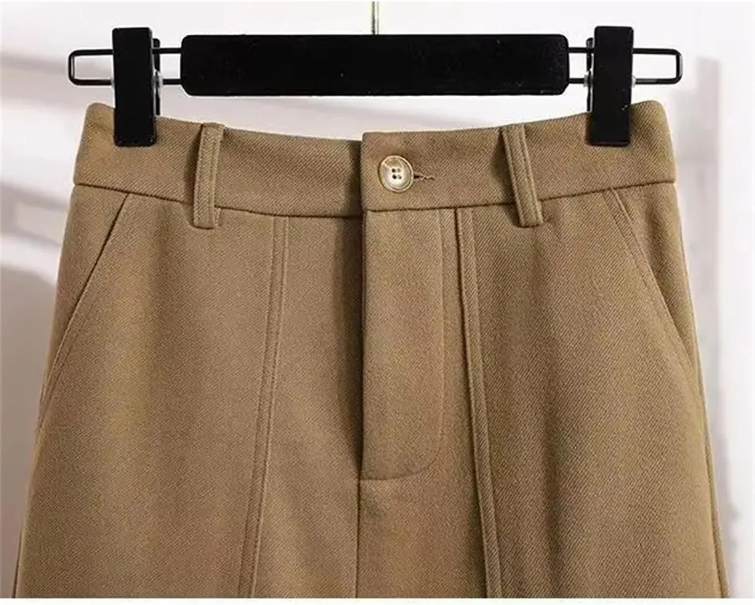 Women's High Waist Pleated Midi Skirt with Pockets  A-Line Long Skirt for Women Casual Daily Wear