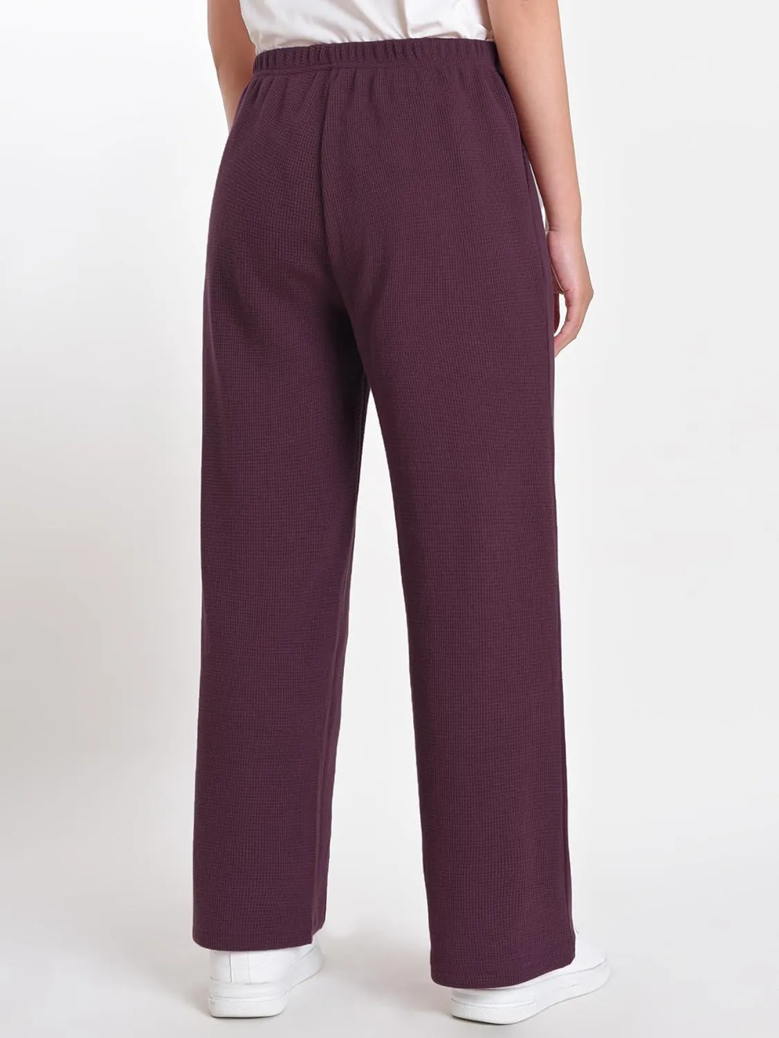 Women's Petite Length Lounge Pants Wide Leg with Pockets