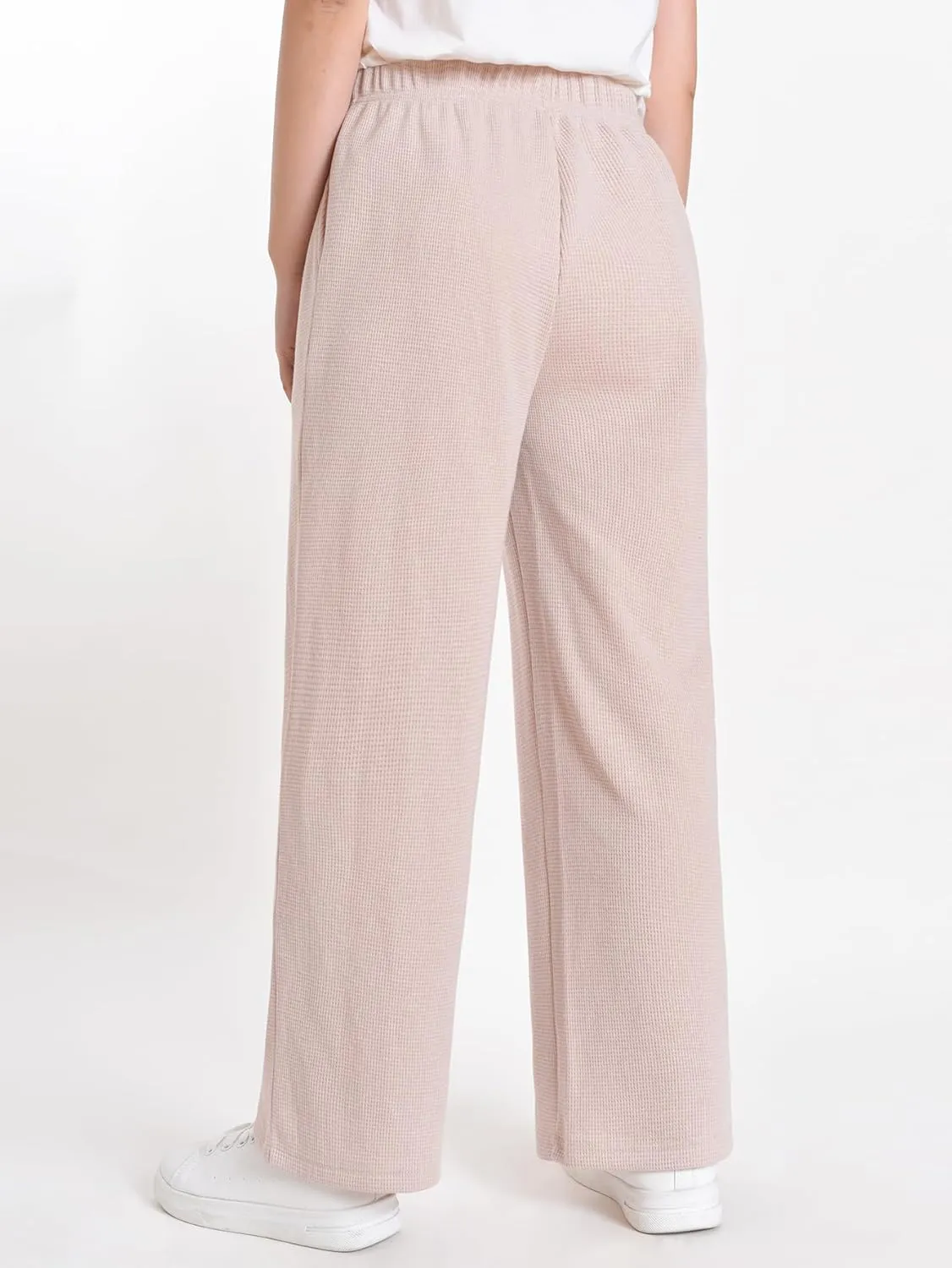 Women's Petite Length Lounge Pants Wide Leg with Pockets