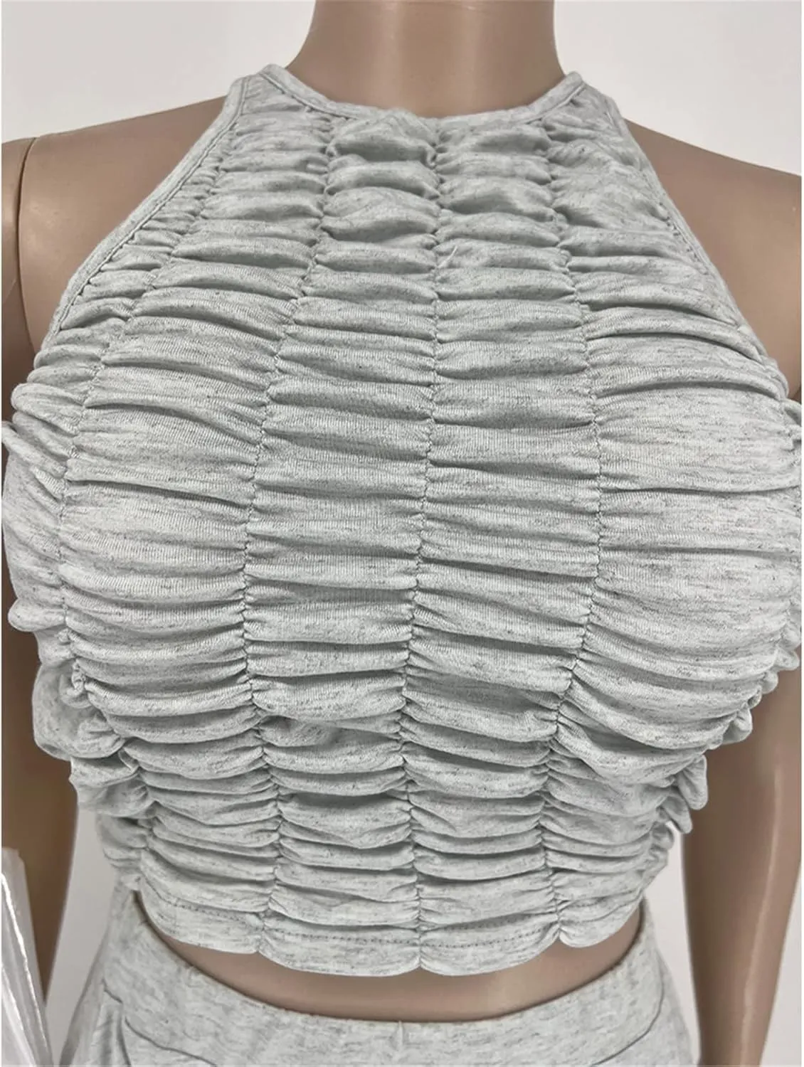 Womens Sexy 2 Pieces Ruffles Tank Tops Shirts Bodycon Harem Pants Party Clubwear Tracksuit Outfits Set