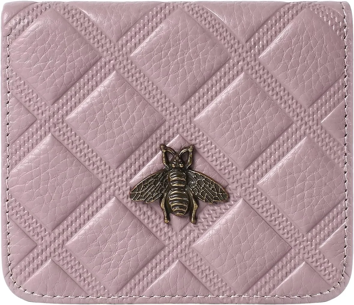 Womens Wallet RFID Blocking Small Compact Bifold Genuine Leather Pocket Wallet Mini Wallets for Women Ladies Purse