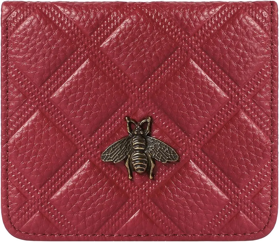 Womens Wallet RFID Blocking Small Compact Bifold Genuine Leather Pocket Wallet Mini Wallets for Women Ladies Purse