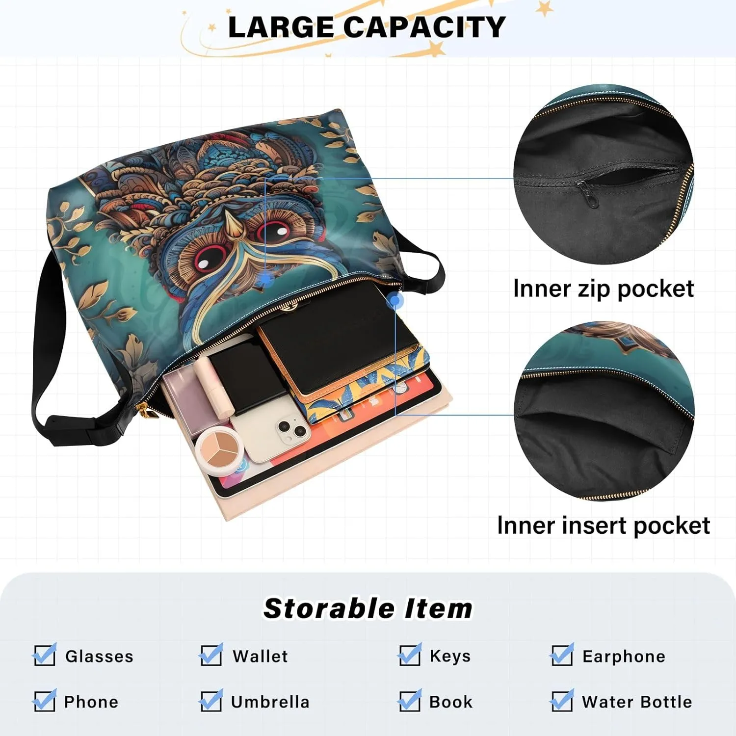 Yellow Rubber Ducks with Bubbles Fashion Crossbody Bag, Leather Crossbody Shoulder Bag, Leather Hobo Handbags for Women
